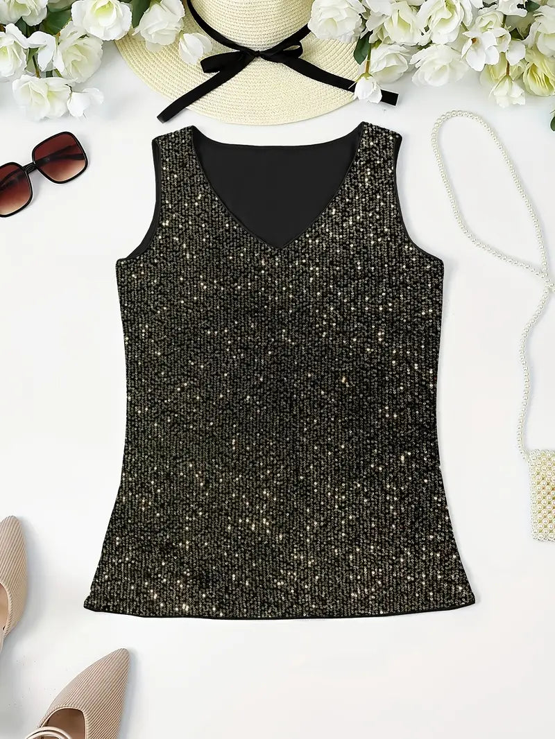 Mune Fashion | Sleeveless Top with Sequins