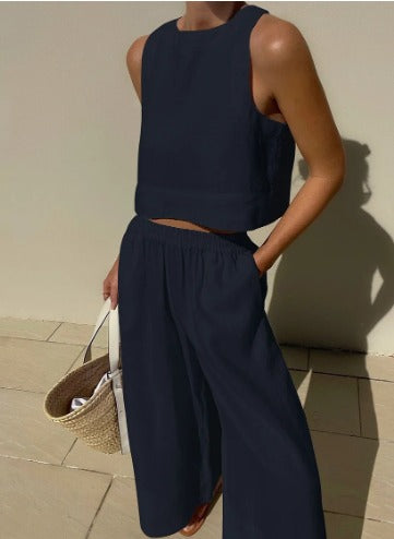 Mune Fashion | Linen Two-Piece Summer Set Women