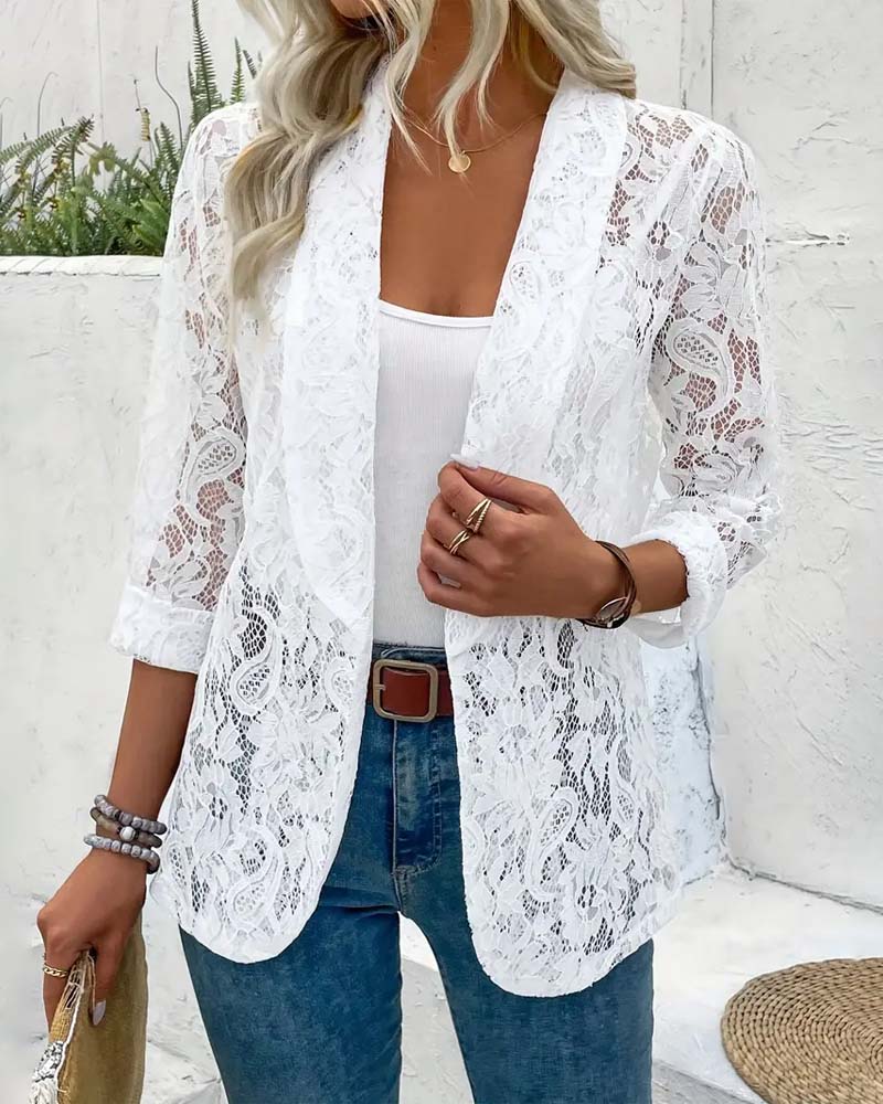 Mune Fashion | Elegant Blazer with Lace