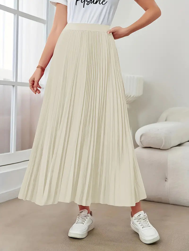 Mune Fashion | Casual Pleated Maxi Skirt