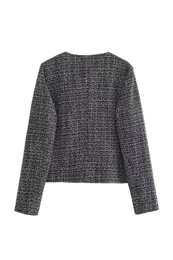 Mune | Neck Slim Fit Colorblock Women'S Button Jacket