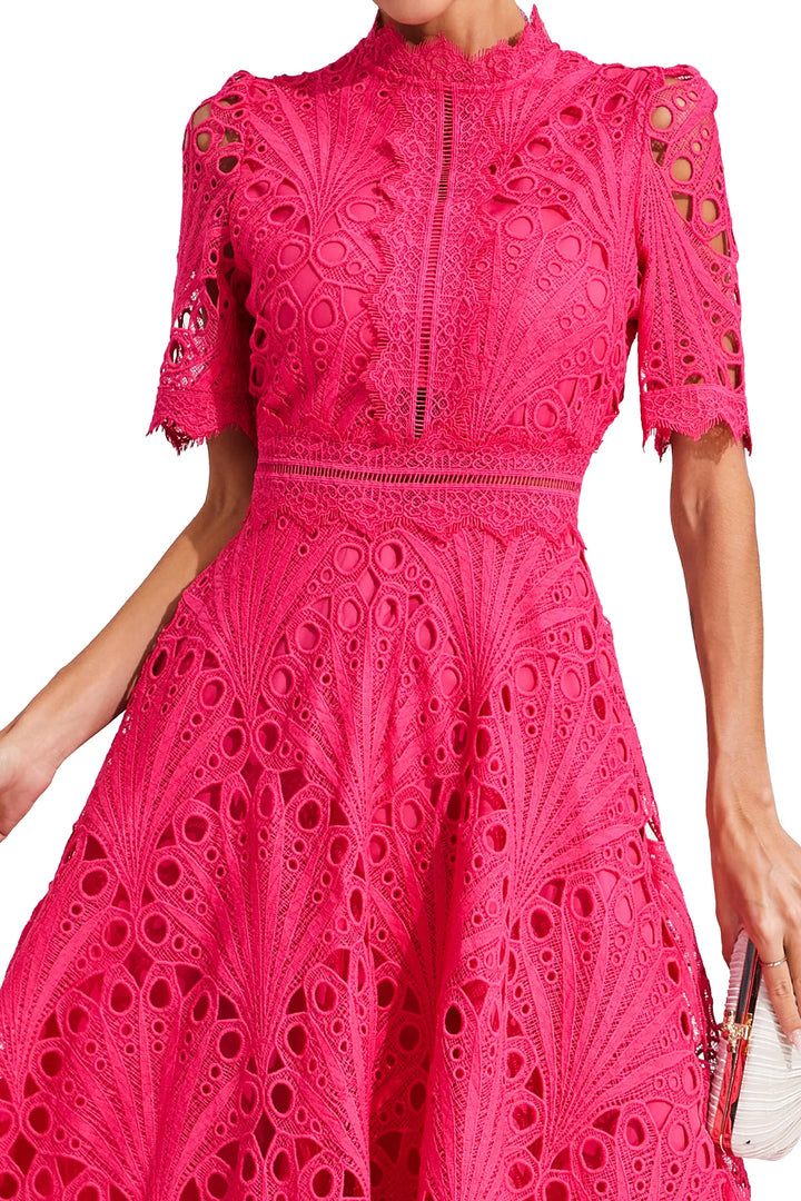 Mune | Elegant Lace Midi Dress for Women