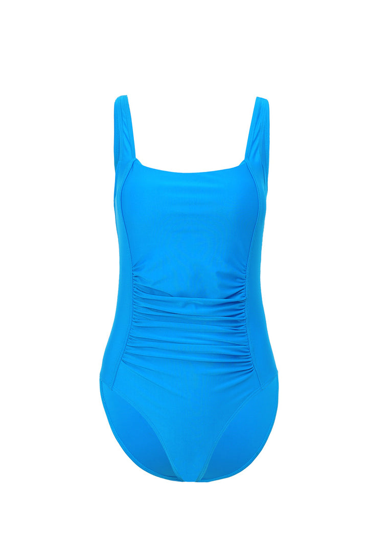 Women One-Piece Swimsuit with Refined Pleats Mune Fashion