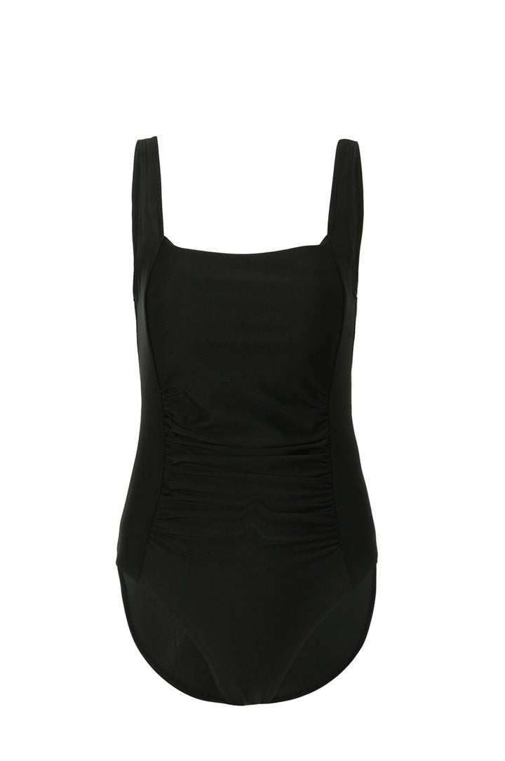 Women One-Piece Swimsuit with Refined Pleats Mune Fashion