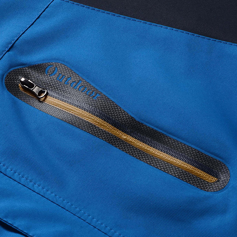 Men's three-layer softshell outdoor jacket with removable hood and welded seams Mune Fashion