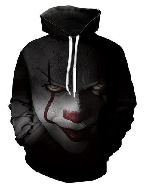 Men's hoodie with photorealistic 3D skull print, crown & chain motif Mune Fashion