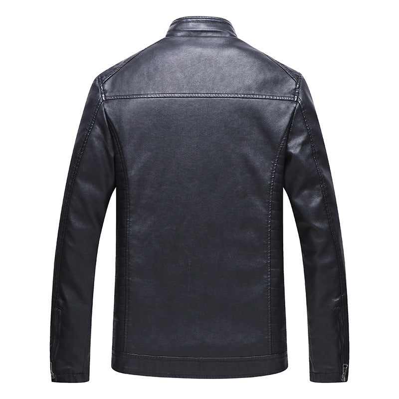 Men's Leather Jacket Mune Fashion