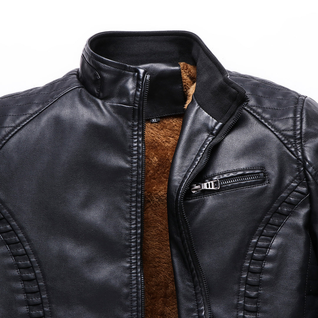 Men's Smart Leather Jacket Mune Fashion
