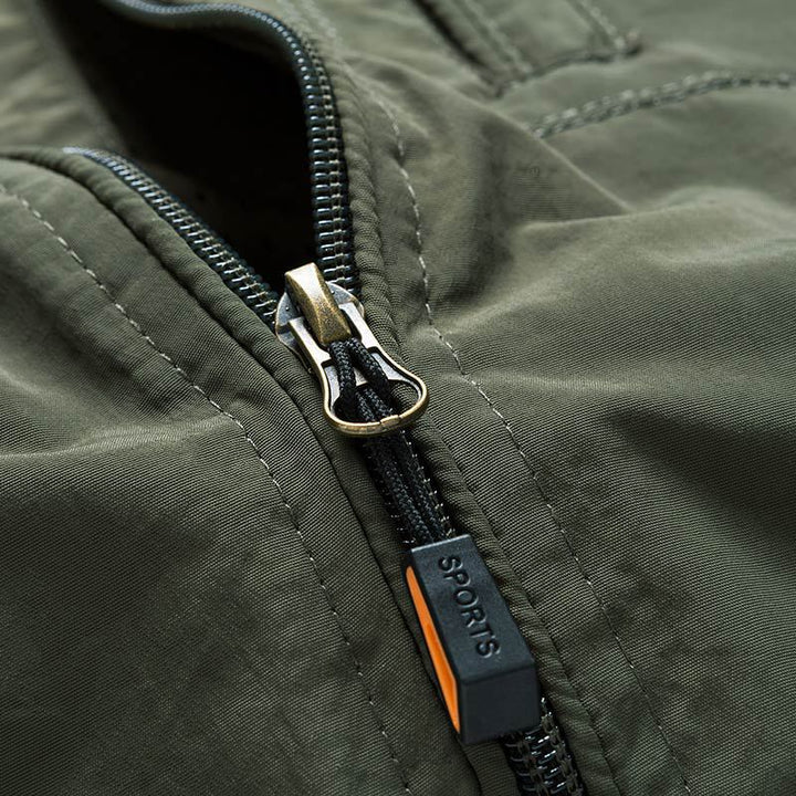 Men's hooded softshell jacket with mesh lining and multifunctional zip pockets Mune Fashion