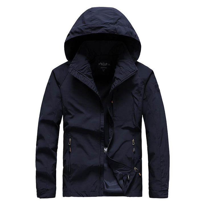 Men's hooded softshell jacket with mesh lining and multifunctional zip pockets Mune Fashion