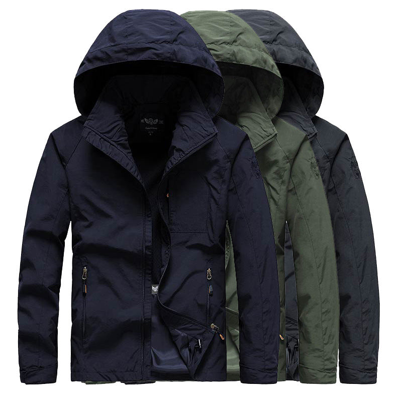 Men's hooded softshell jacket with mesh lining and multifunctional zip pockets Mune Fashion