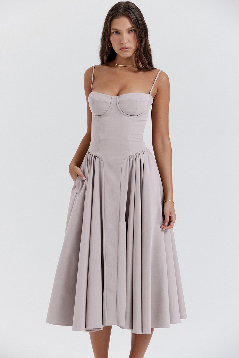 Corset Midi Dress