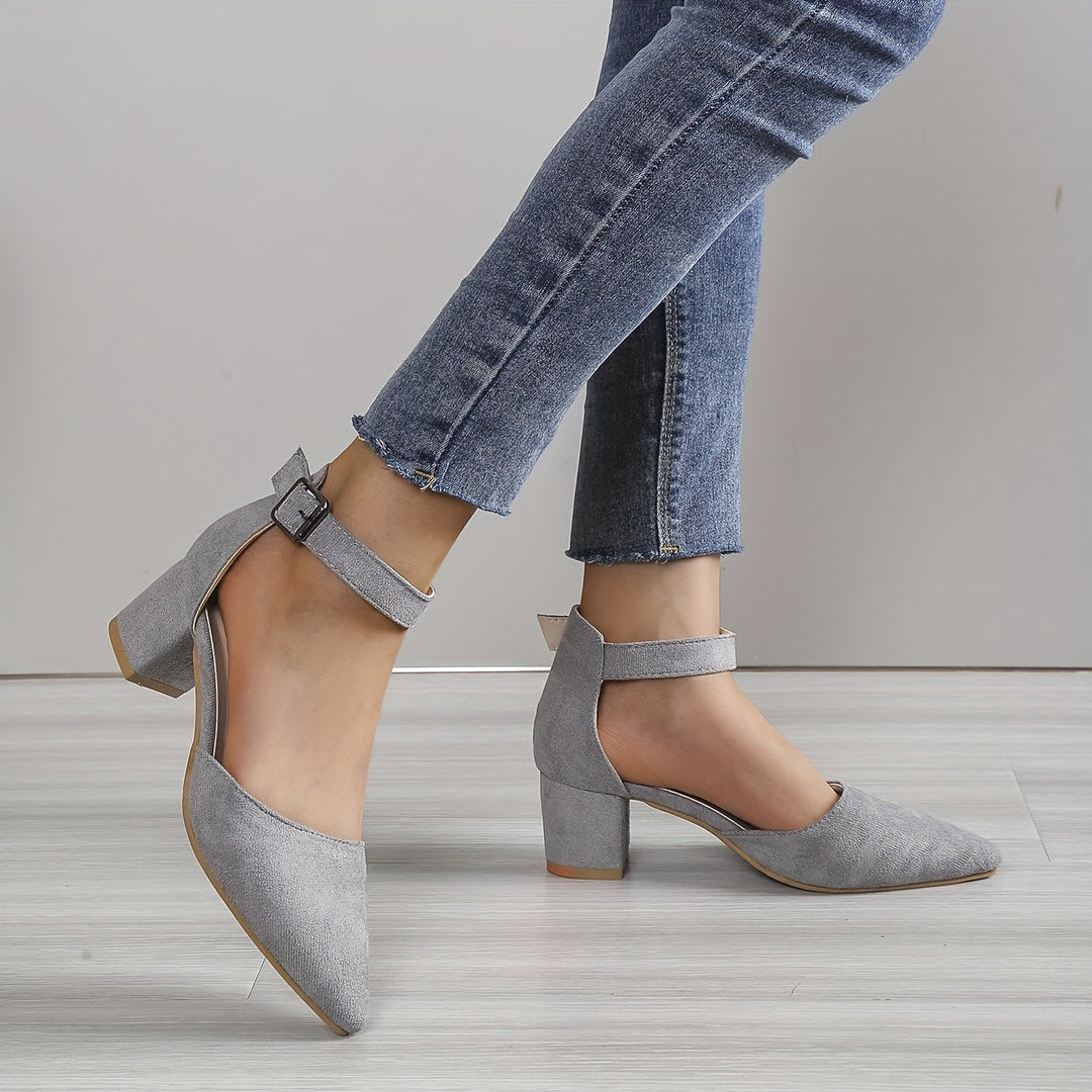 Mune Fashion | Women's sandals with block heel lacing, with ankle straps, Elegant