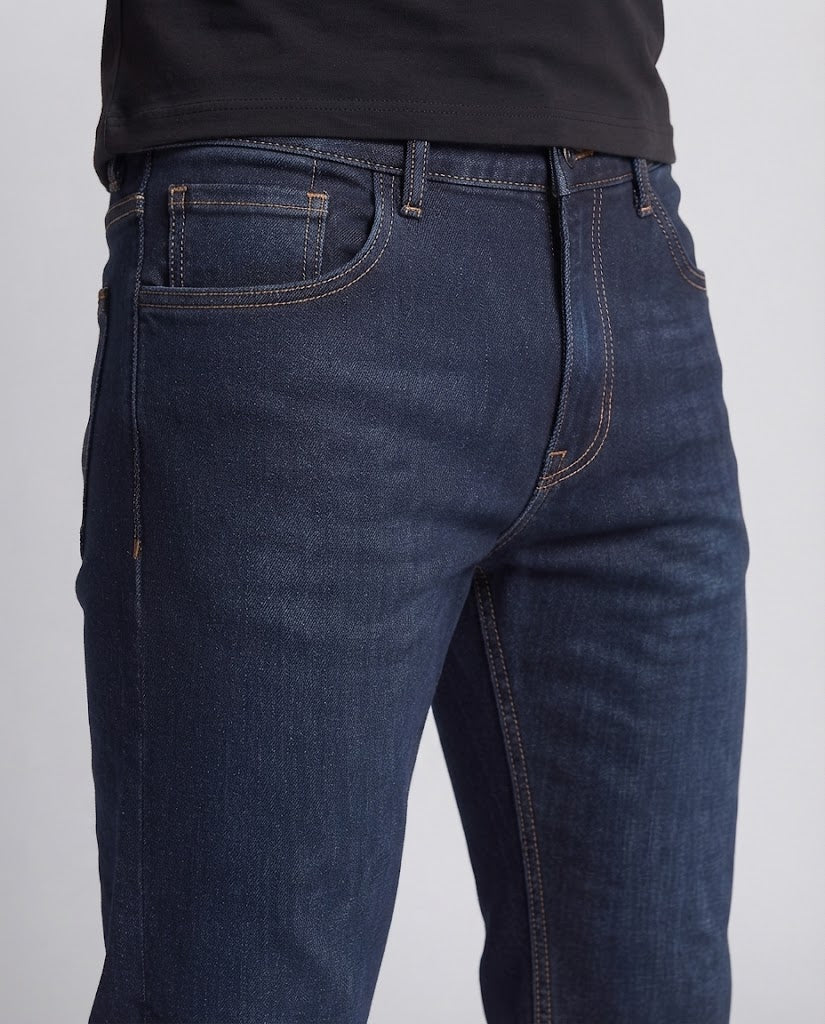 Men's Warm Padded Jeans Mune Fashion