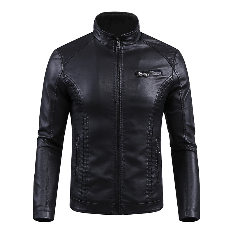 Men's Smart Leather Jacket Mune Fashion