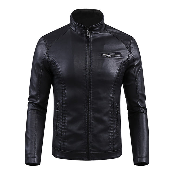 Men's Smart Leather Jacket Mune Fashion