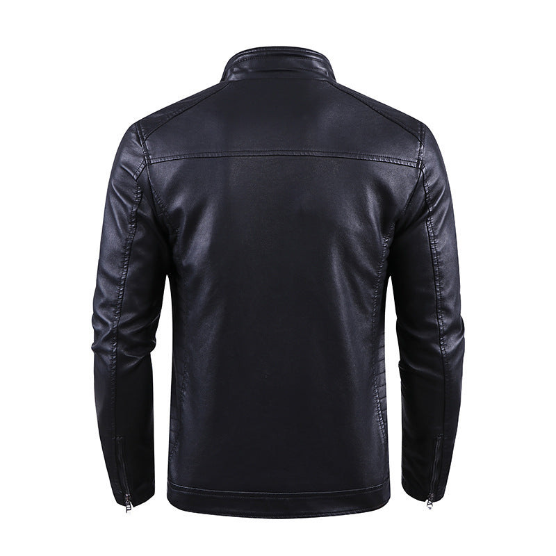 Men's Smart Leather Jacket Mune Fashion