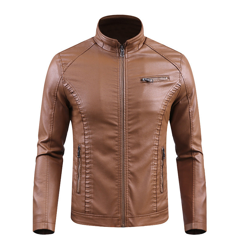 Men's Smart Leather Jacket Mune Fashion