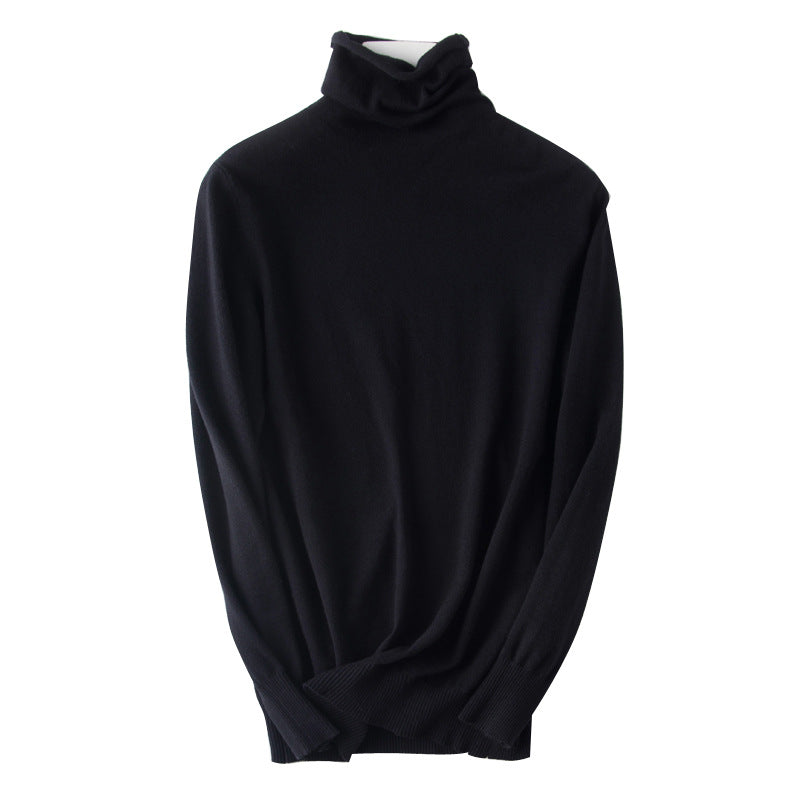 Women lightweight fine-knit roll-neck sweater with slim fit Mune Fashion