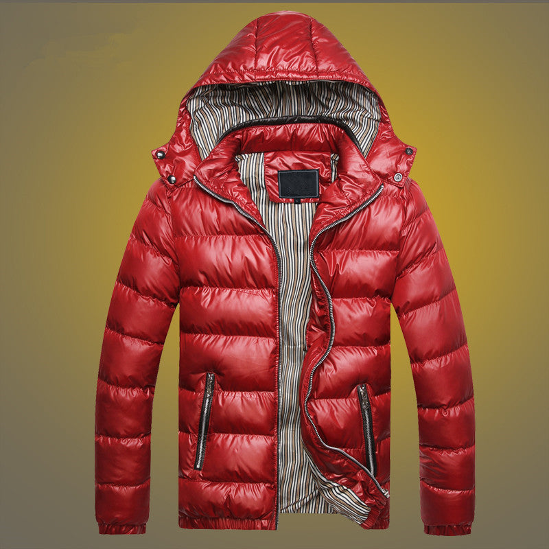 Men's Padded Quilted Expedition Jacket with Fur-Lined Hood and Front Mix Pockets Mune Fashion