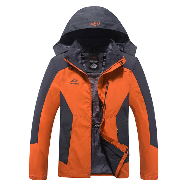 Men's Waterproof and Breathable Outdoor Softshell Jacket with Hood Mune Fashion