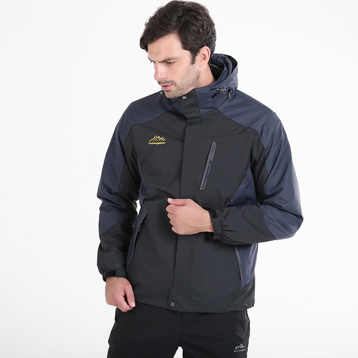 Men's Waterproof and Breathable Outdoor Softshell Jacket with Hood Mune Fashion
