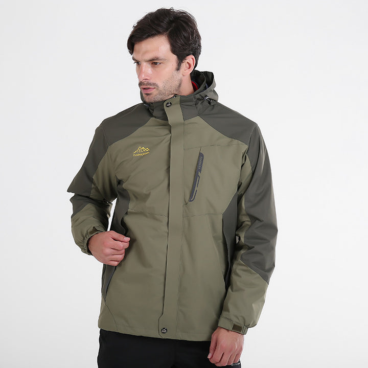 Men's Waterproof and Breathable Outdoor Softshell Jacket with Hood Mune Fashion