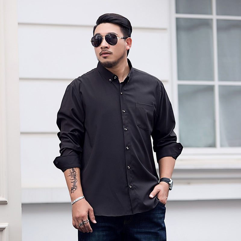 Men's Loose Fitting Button-Down Shirt with Chest Pocket Mune Fashion