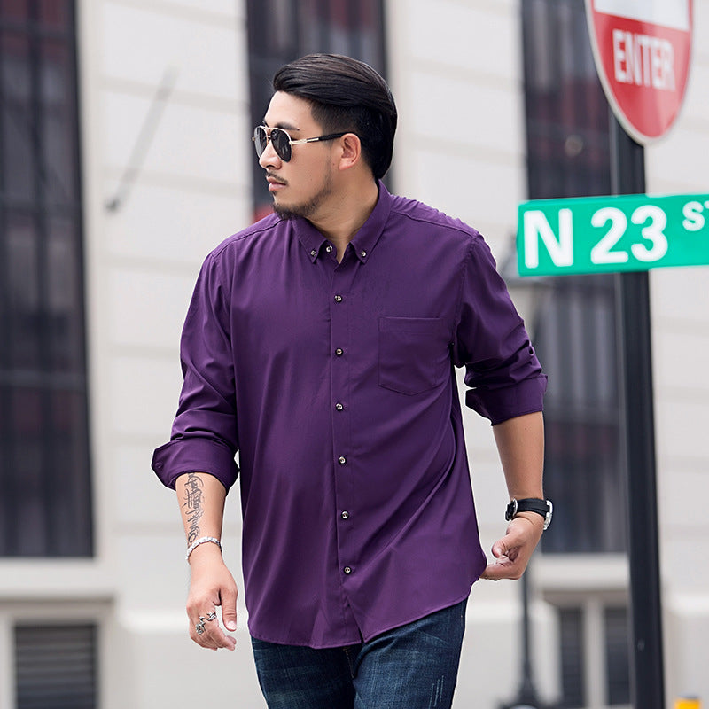 Men's Loose Fitting Button-Down Shirt with Chest Pocket Mune Fashion