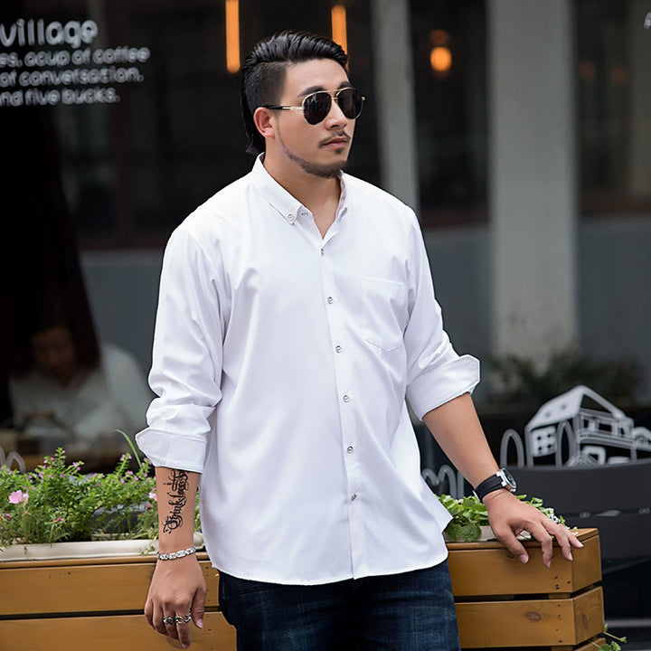 Men's Loose Fitting Button-Down Shirt with Chest Pocket Mune Fashion