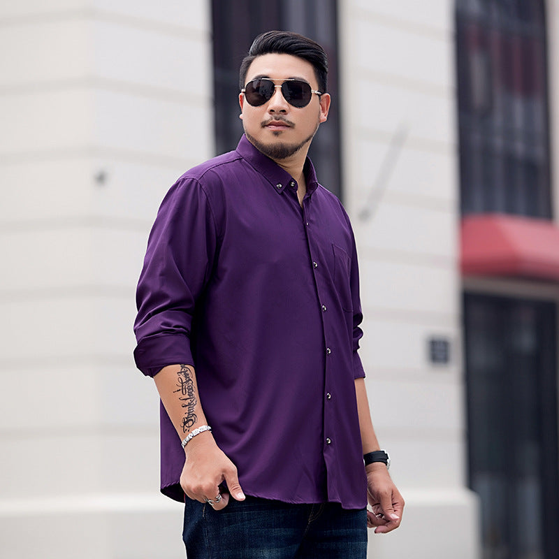 Men's Loose Fitting Button-Down Shirt with Chest Pocket Mune Fashion