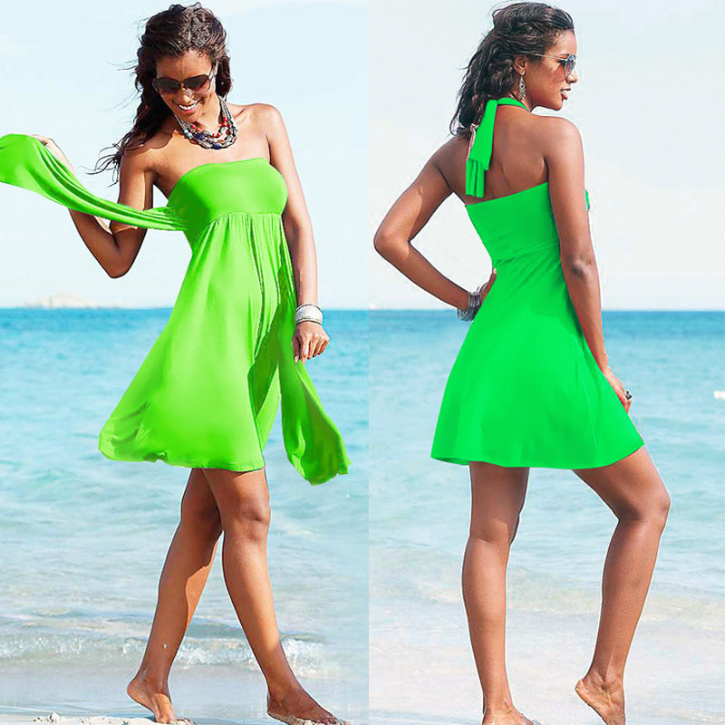 Women's Beach Dress with Variable Wearing Option Mune Fashion