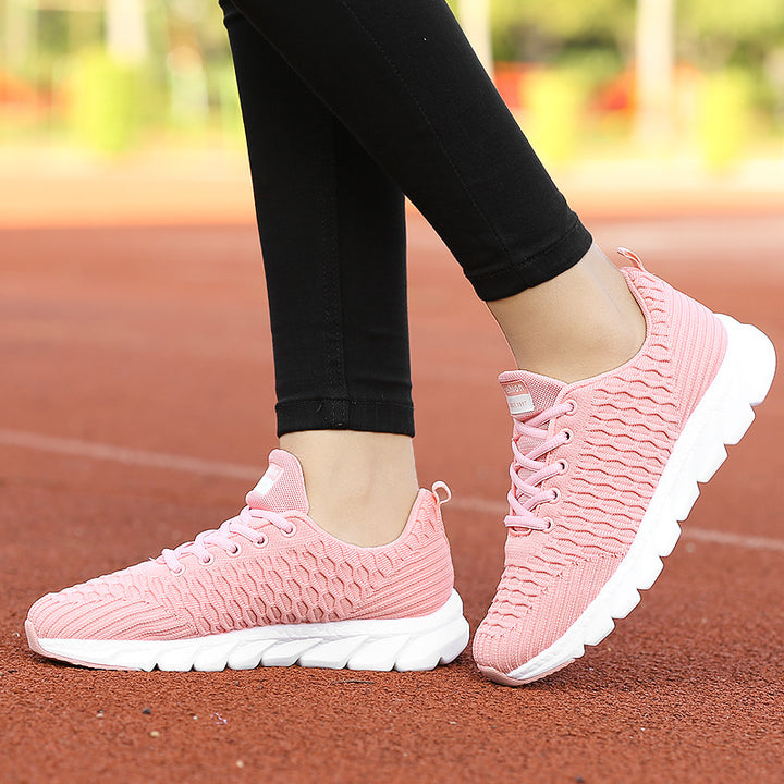 Women's lightweight breathable knitted sneakers with cushioned comfort footbed Mune Fashion