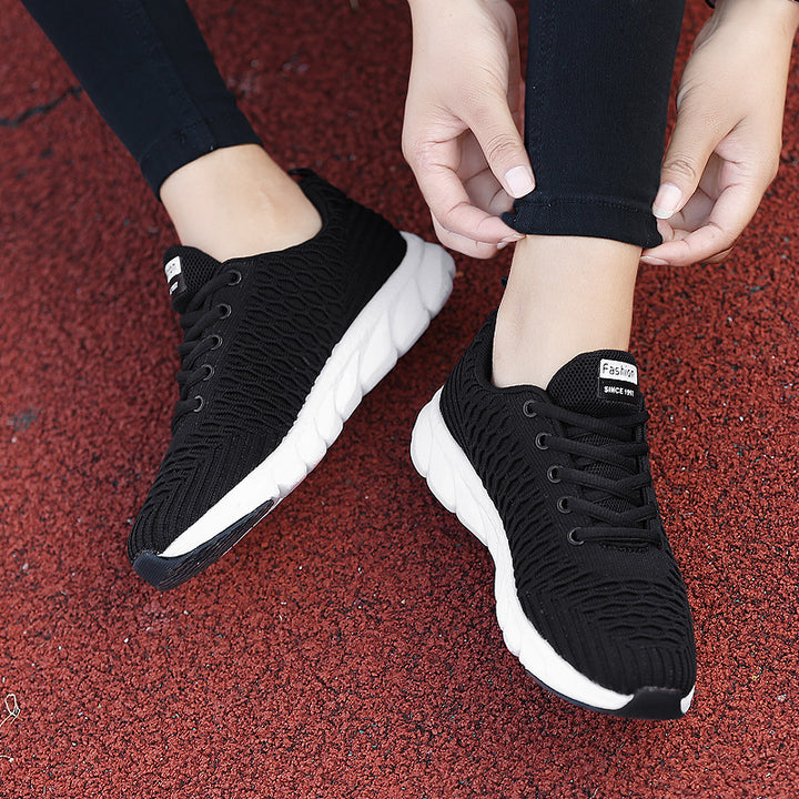 Women's lightweight breathable knitted sneakers with cushioned comfort footbed Mune Fashion