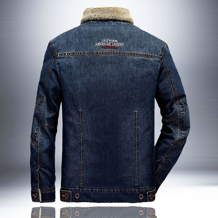 Men's Warm Padded Denim Jacket Mune Fashion