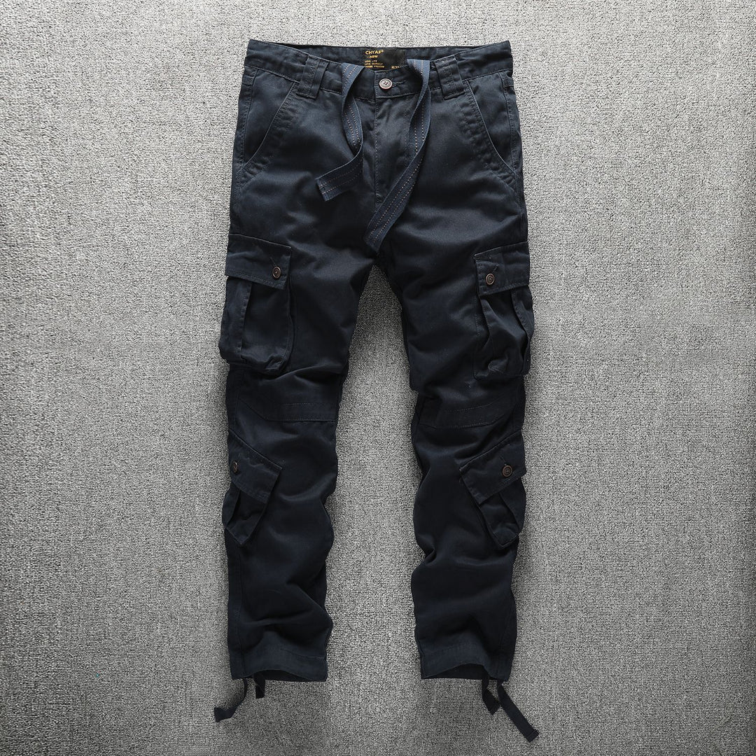 Men's Tactical Cargo Pants in Digital Camouflage with Drawstring Waist and Multiple Pockets Mune Fashion