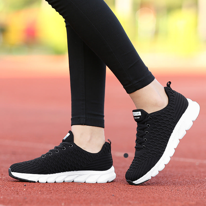 Women's lightweight breathable knitted sneakers with cushioned comfort footbed Mune Fashion
