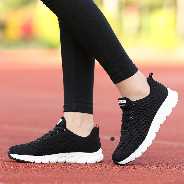 Women's lightweight breathable knitted sneakers with cushioned comfort footbed Mune Fashion
