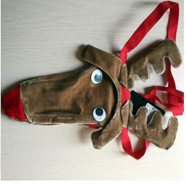 Unisex Kids Plush Reindeer Backpack with Antlers, Soft Teddy Fabric and Adjustable Straps Mune Fashion
