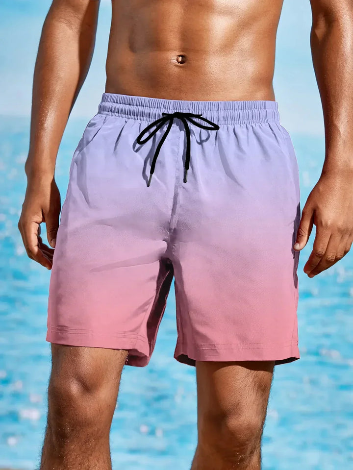 Gradient beach shorts