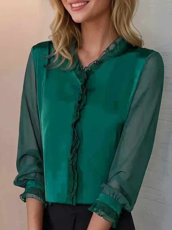 Mune | Long Sleeve Blouse Elegant Casual Women's Top