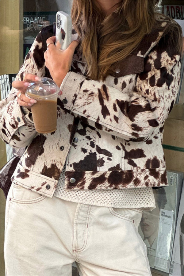 Mune | Revers Comfortable Casual Printed Shirt Jacket