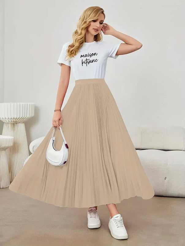 Mune Fashion | Casual Pleated Maxi Skirt