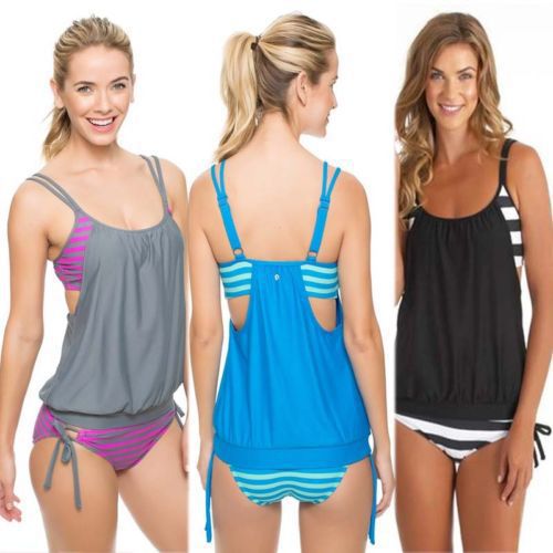 Ladies Tankini with adjustable straps and oversized cut Mune Fashion