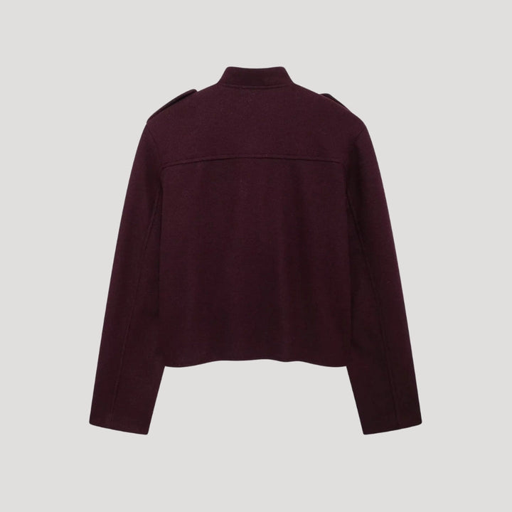 Mune | Structured Wool Blend Button Jacket