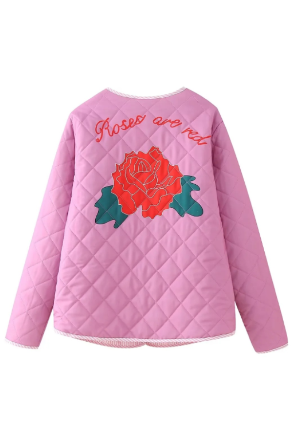 Mune | Print Bow Puffer Jacket