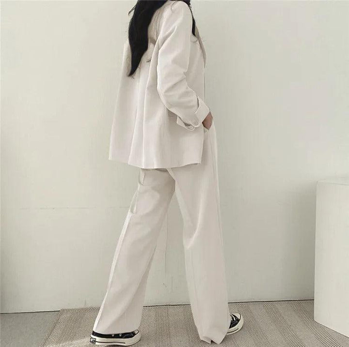 Women’s Tailored Suit Set with Long Blazer