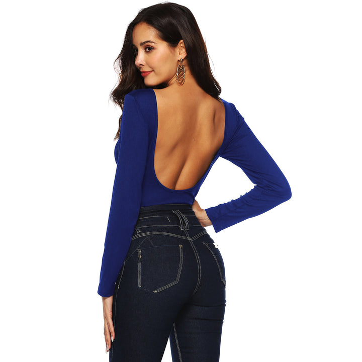 Ladies Bodycon Long Sleeve Bodysuit Mune Fashion