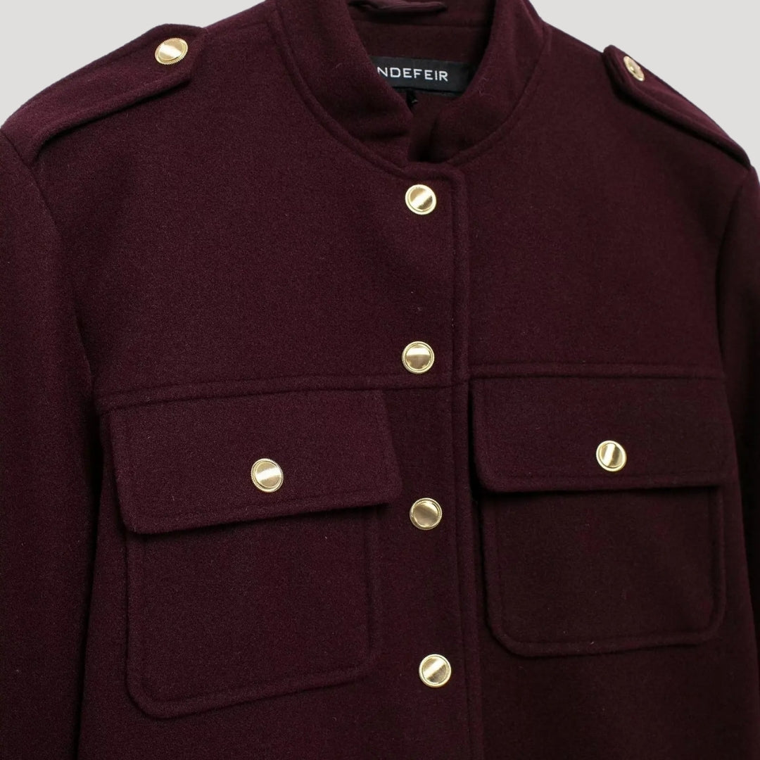 Mune | Structured Wool Blend Button Jacket