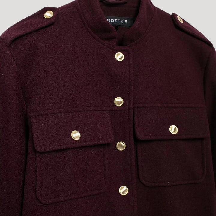 Mune | Structured Wool Blend Button Jacket